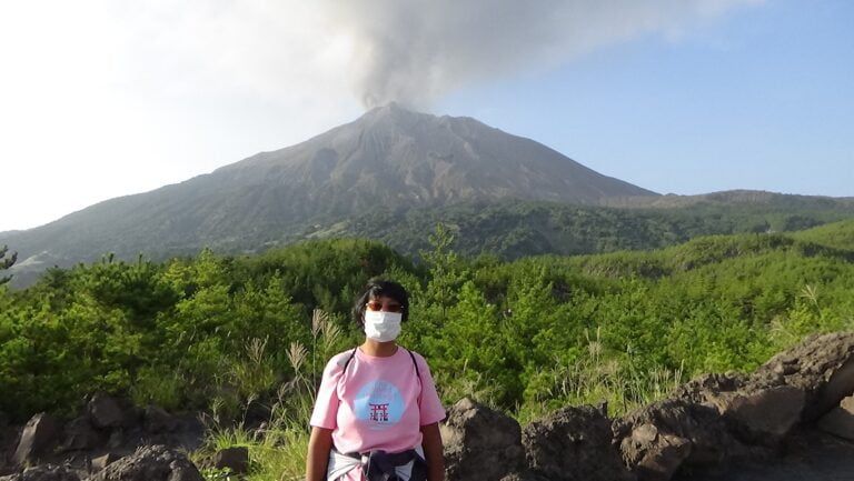 Kavita bij stratovulkaan Sakurajima, eiland Kyushu, Japan © FS 2019