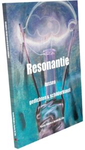 Dichtbundel "Resonantie" Cover. Van Kavita Vlieghe & Denise De Lille. ISBN 9789460796876