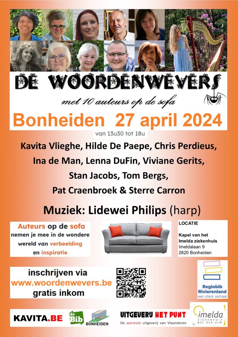 Woordenwevers – editie Bonheiden – 27 april 2024. Affiche
